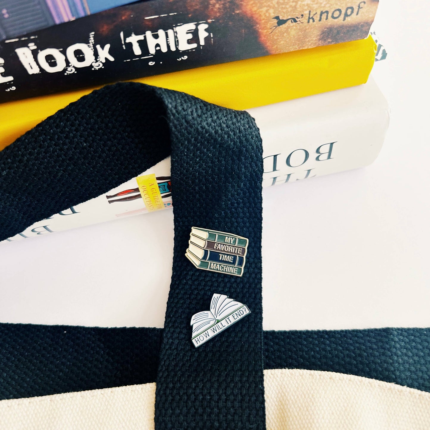 Time Machine Bookish Enamel Pin