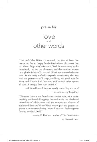 Love and Other Words book cover