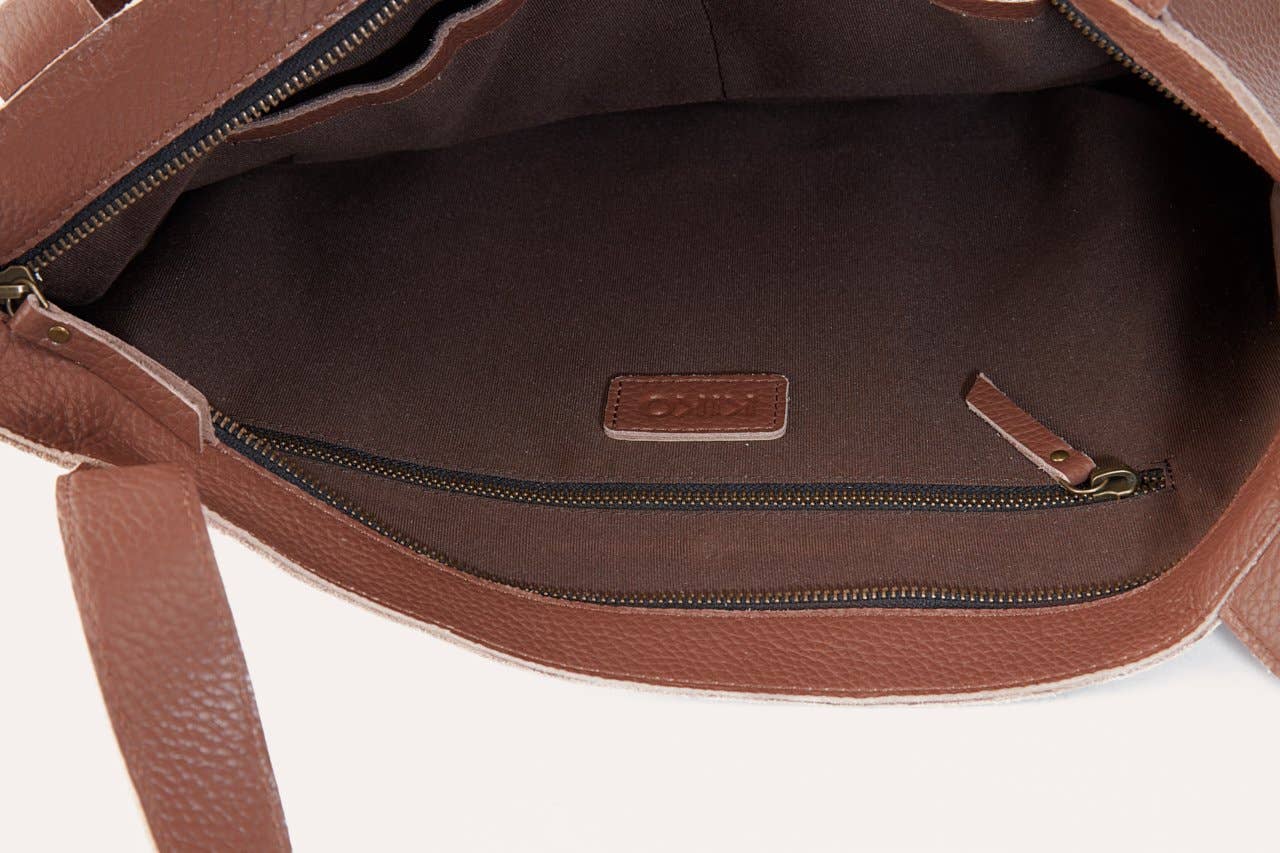 Brown On the Go Tote Bag