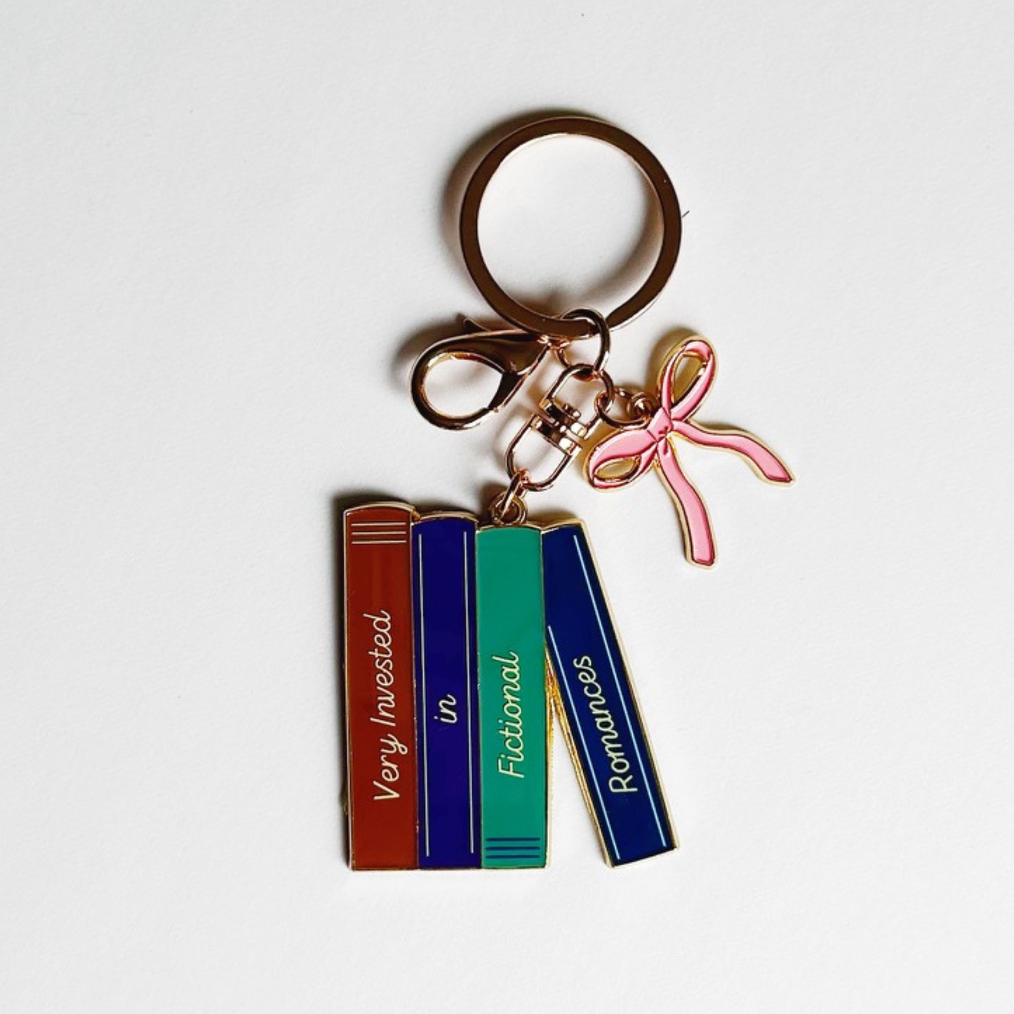 Very Invested in Fictional Romances Keychain and Bag Charm