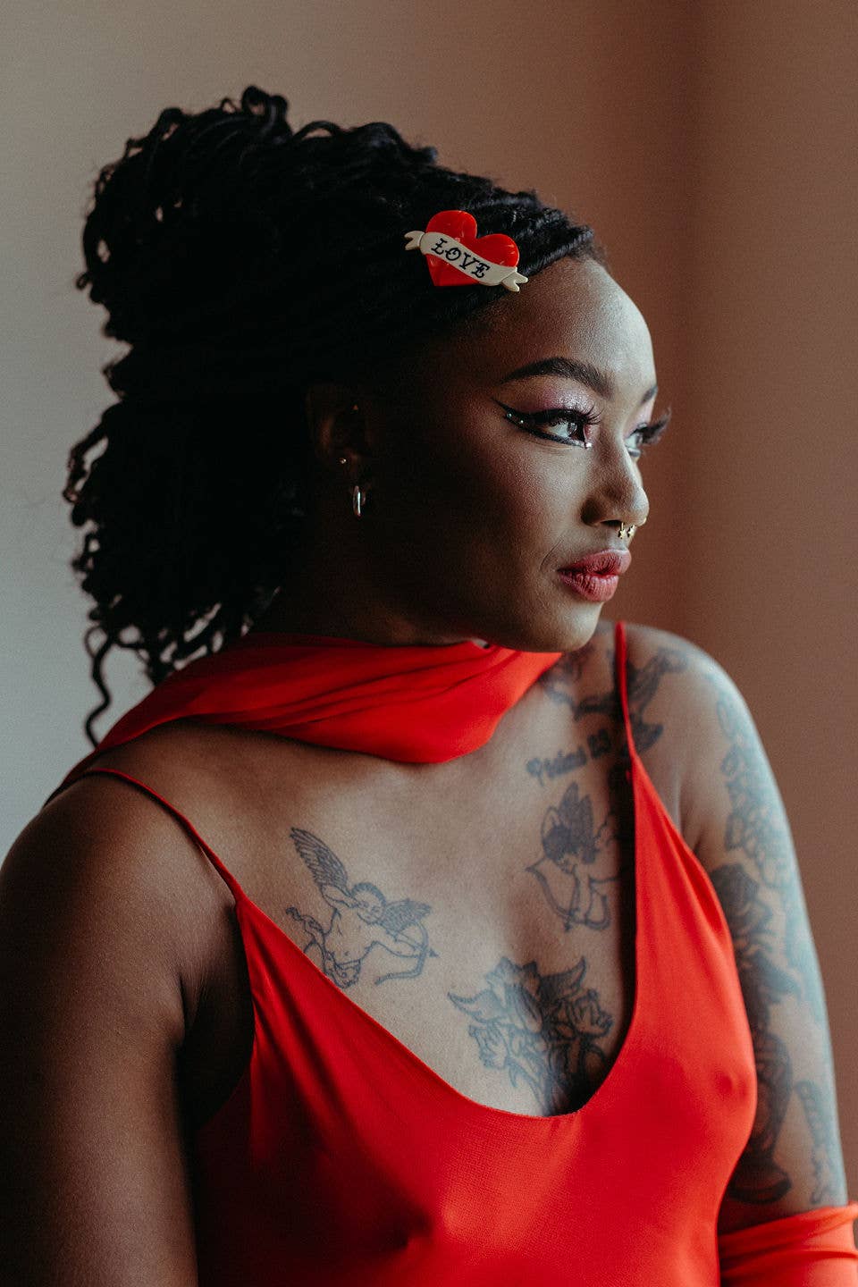 Love Tattoo Hair Clip