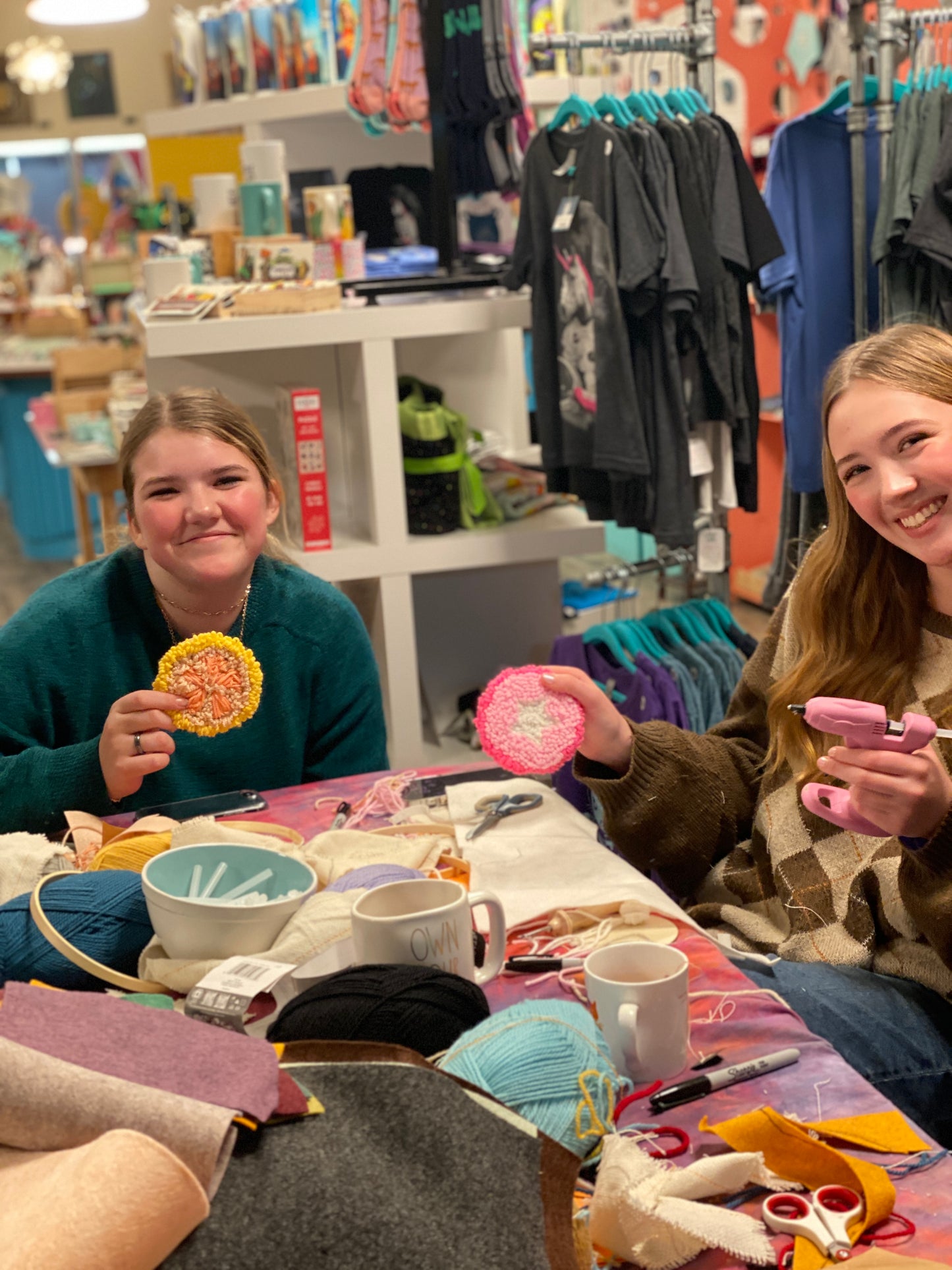 FIBER ARTS CLASS: Punch Needle Coasters and Trivets