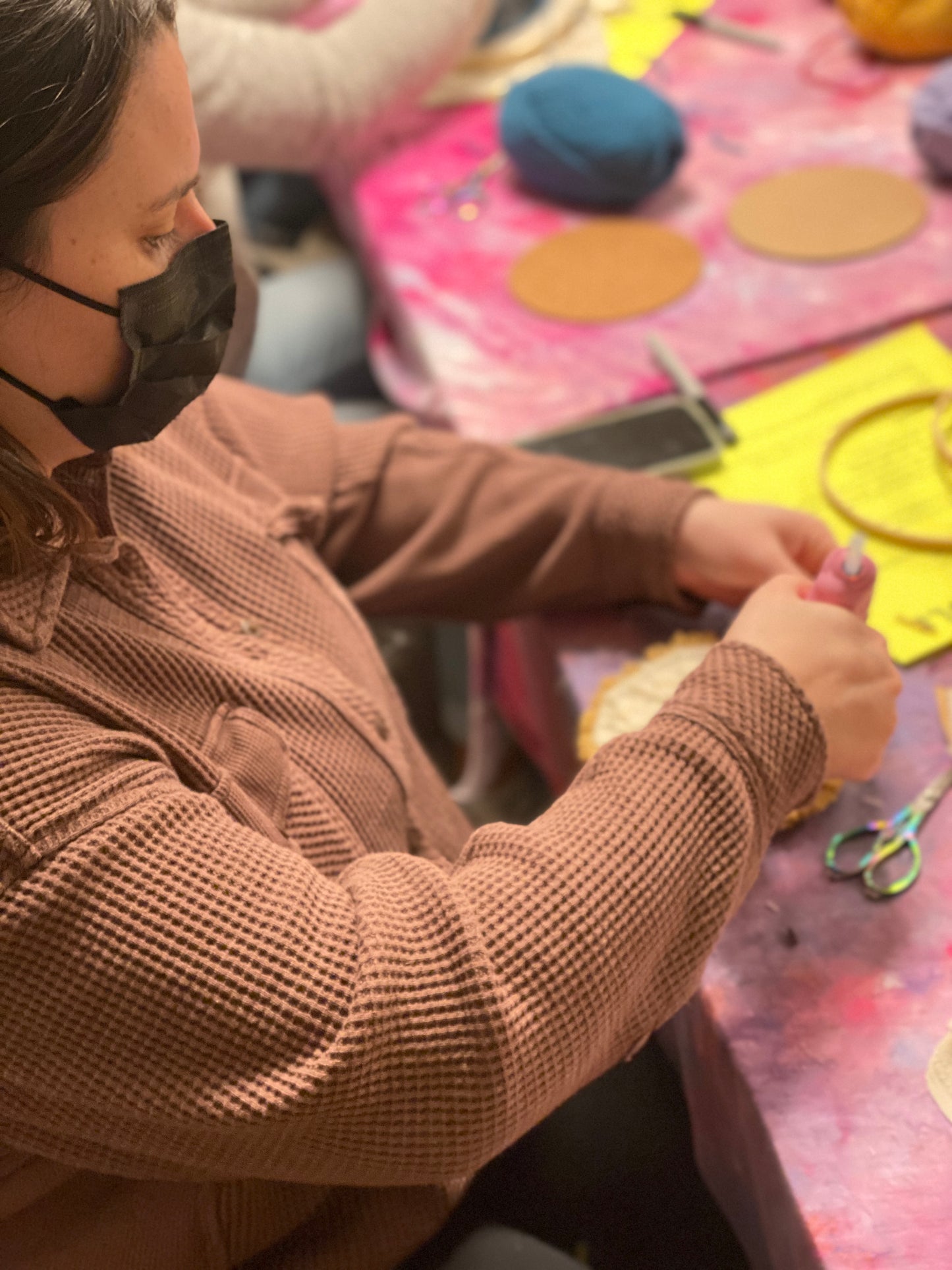 FIBER ARTS CLASS: Punch Needle Coasters and Trivets
