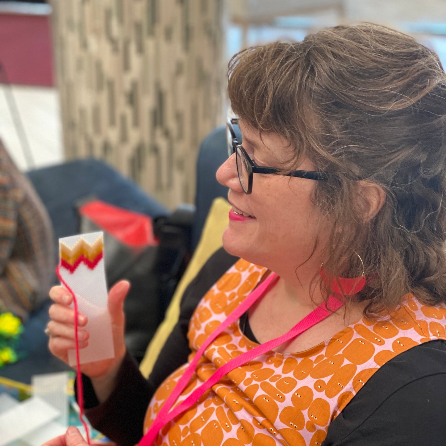 FIBER ARTS CLASS: Learn Needle Point & Make a Bargello Plant Pot Cover
