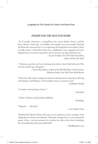 The Sign for Home A Novel book cover