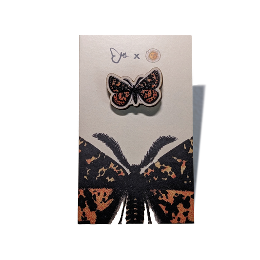 Moth Wooden Pin