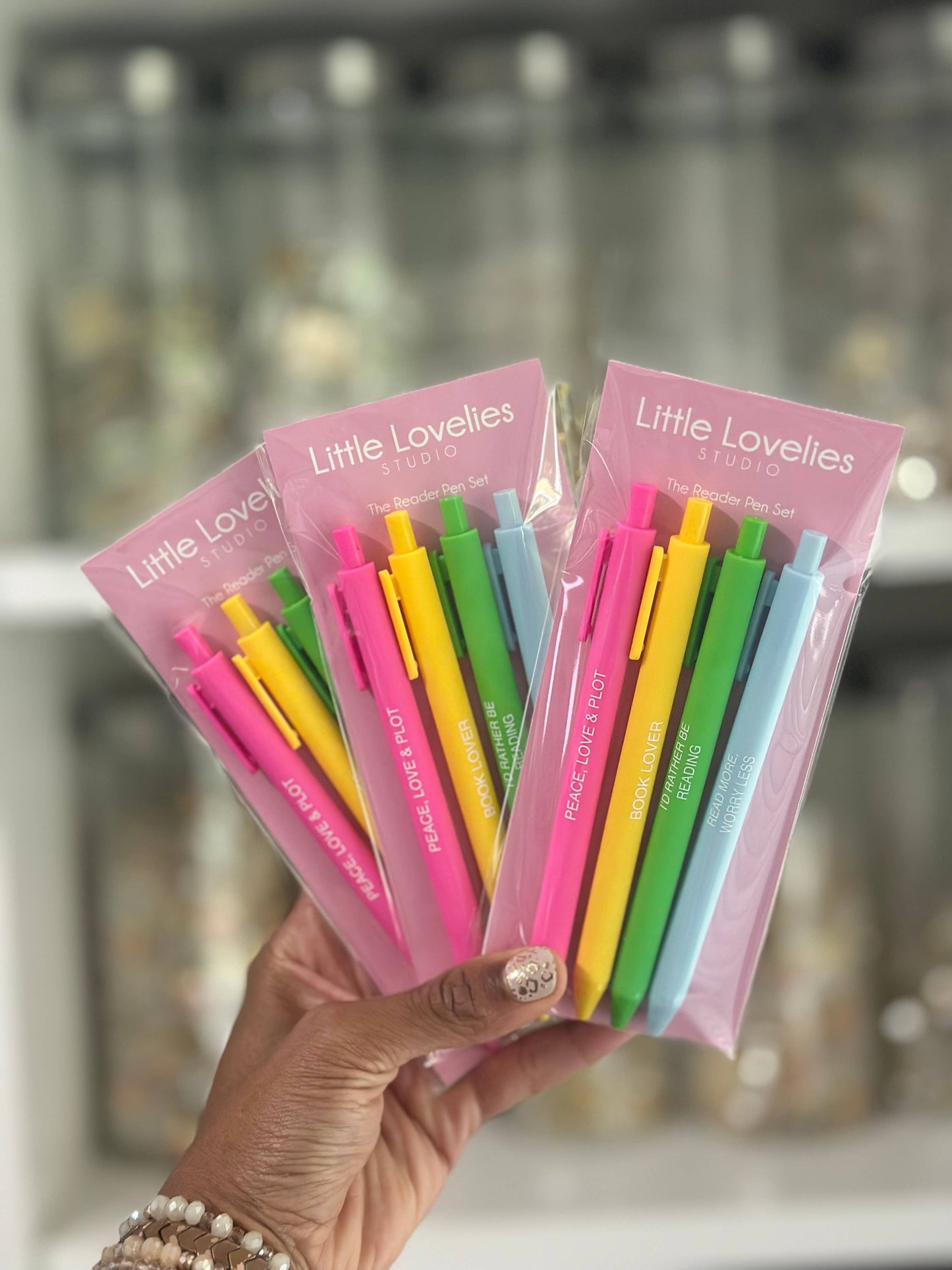 The Reader Pen Set – Set of 4 Black Ink Click Pens
