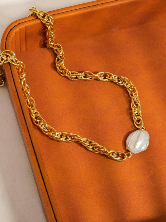 Baliey Bold Pearl Chain Necklace
