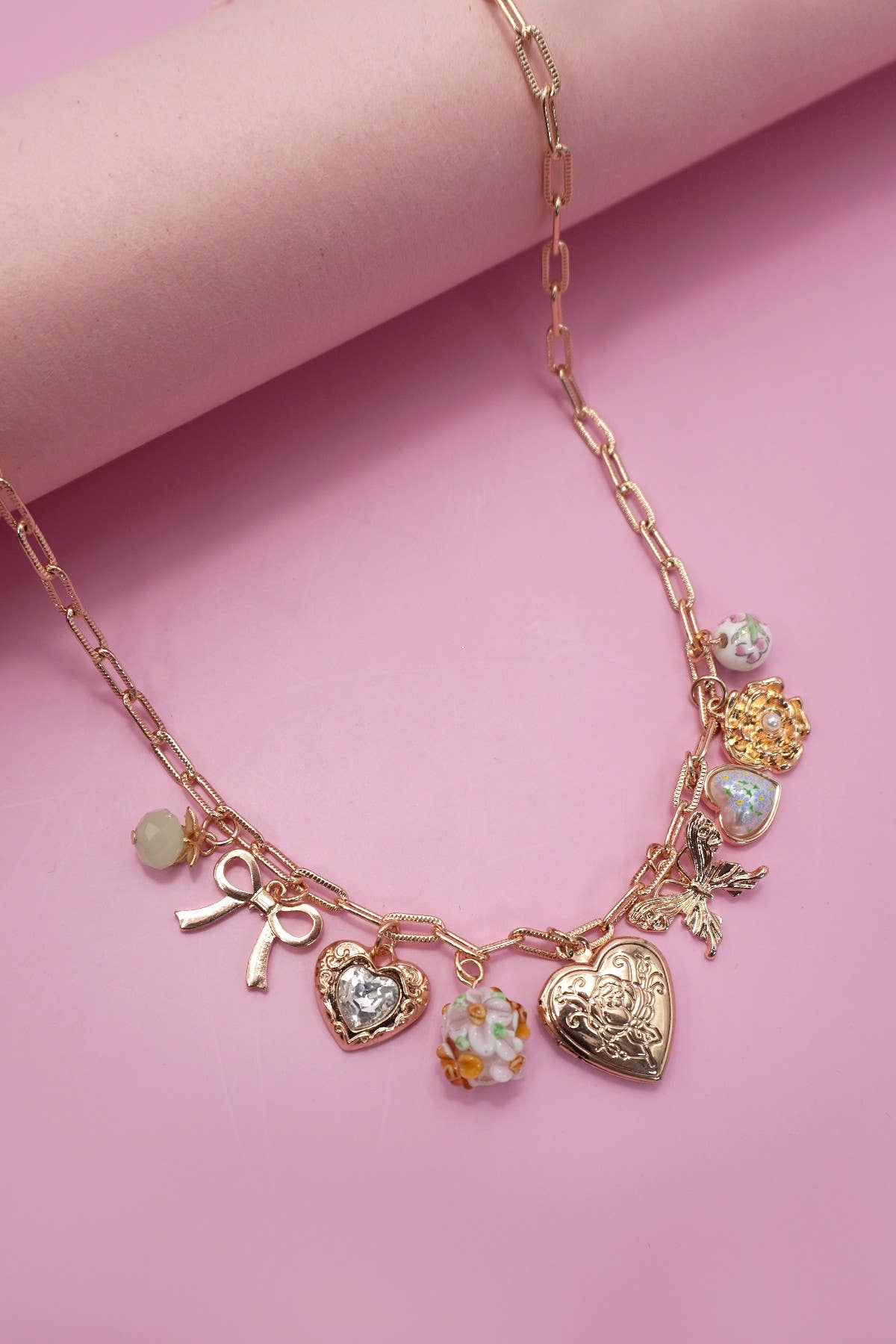 Sweet nothings charm necklace