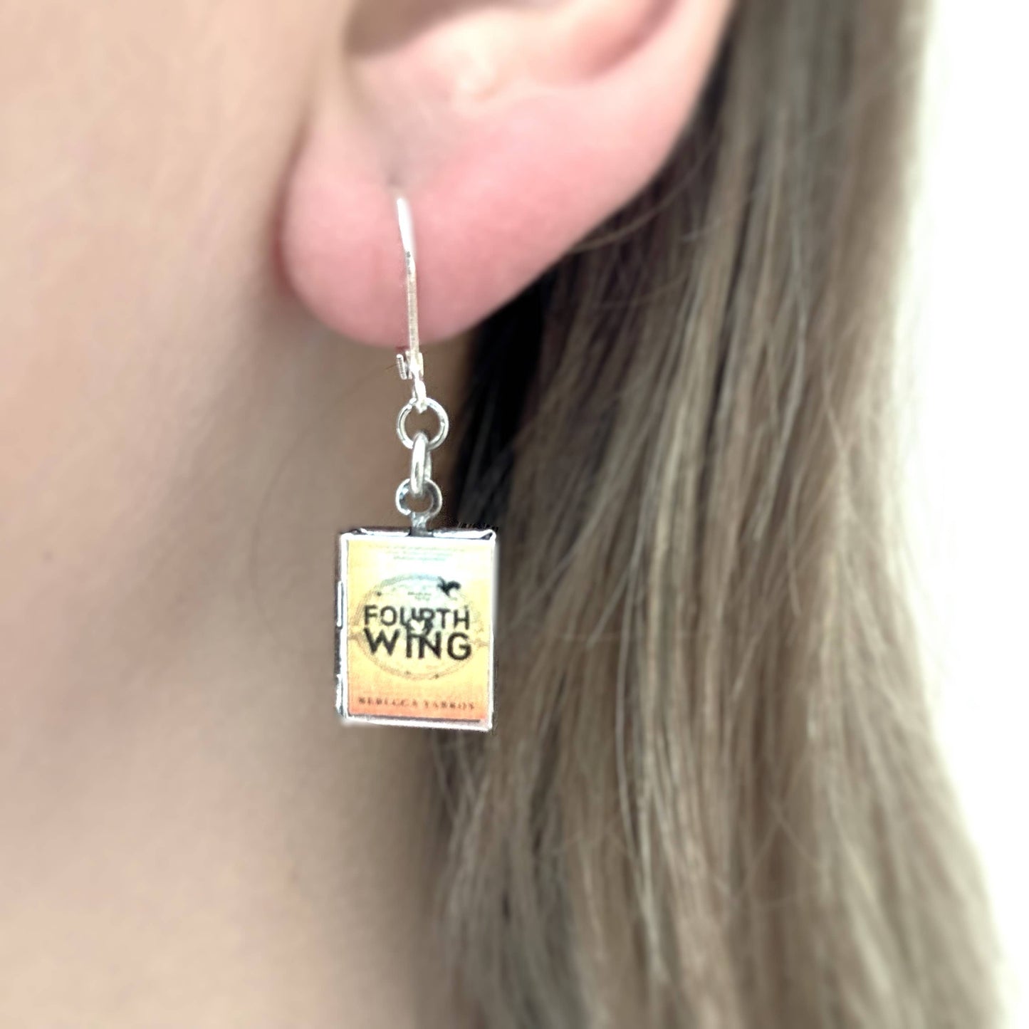 Earrings Book Locket Fourth Wing