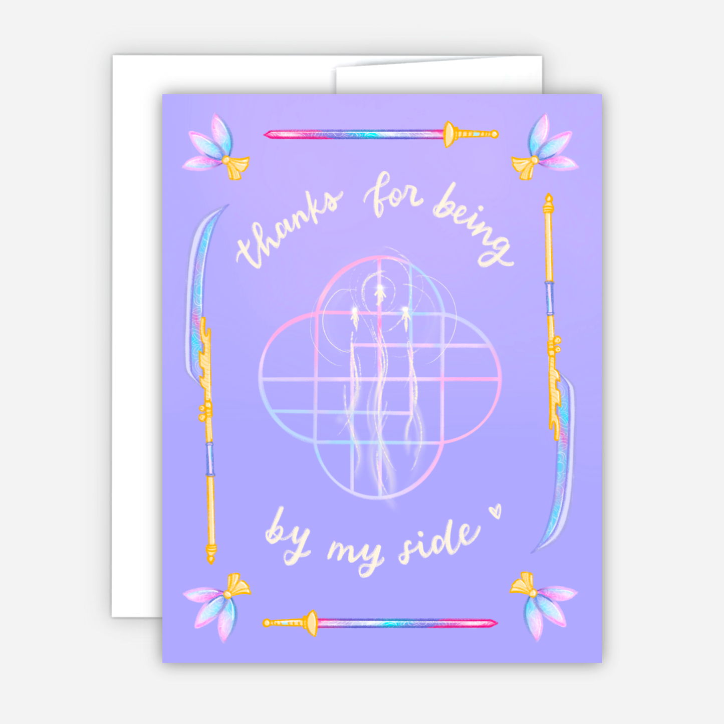 Thanks for Being By My Side Friendship Card