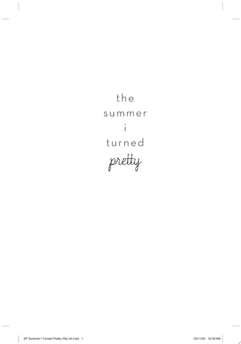 The Summer I Turned Pretty (Deluxe Edition) book cover