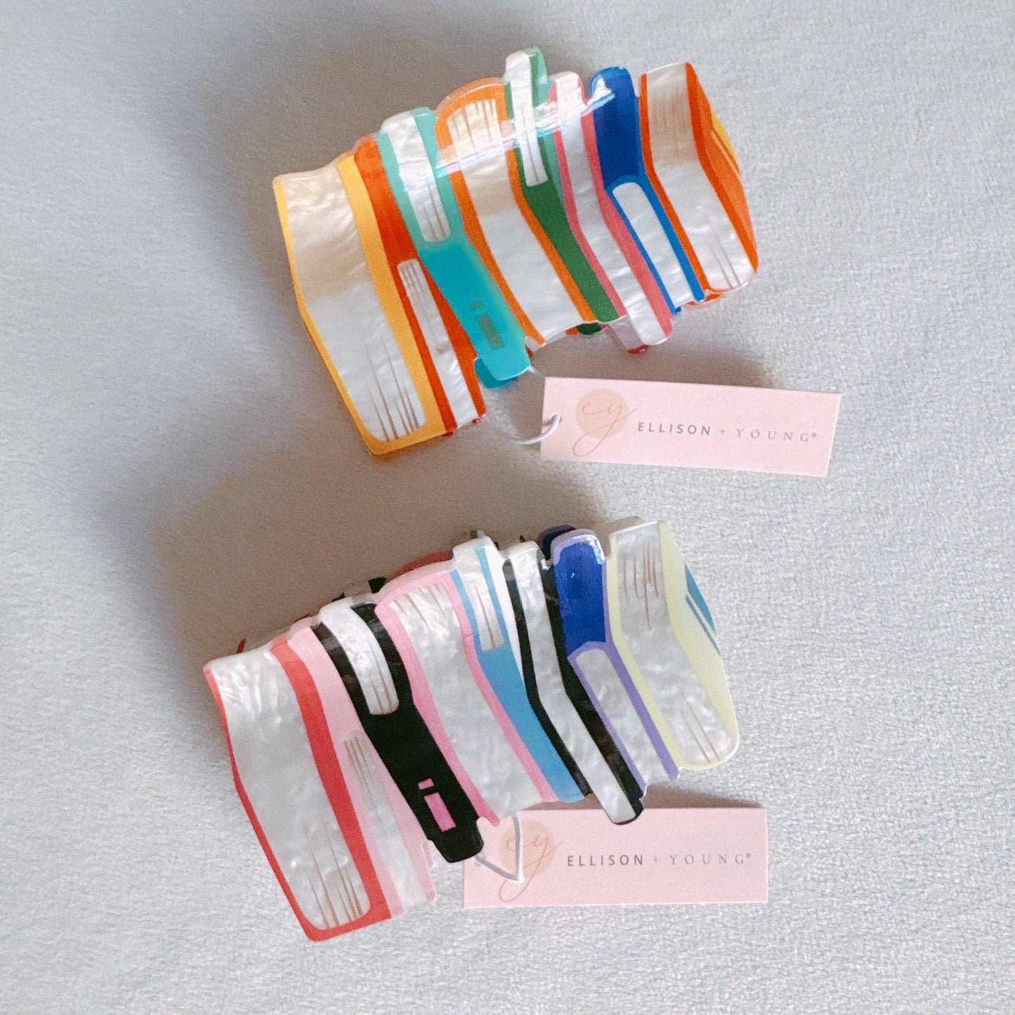 Colorful Bookish Hair Claw