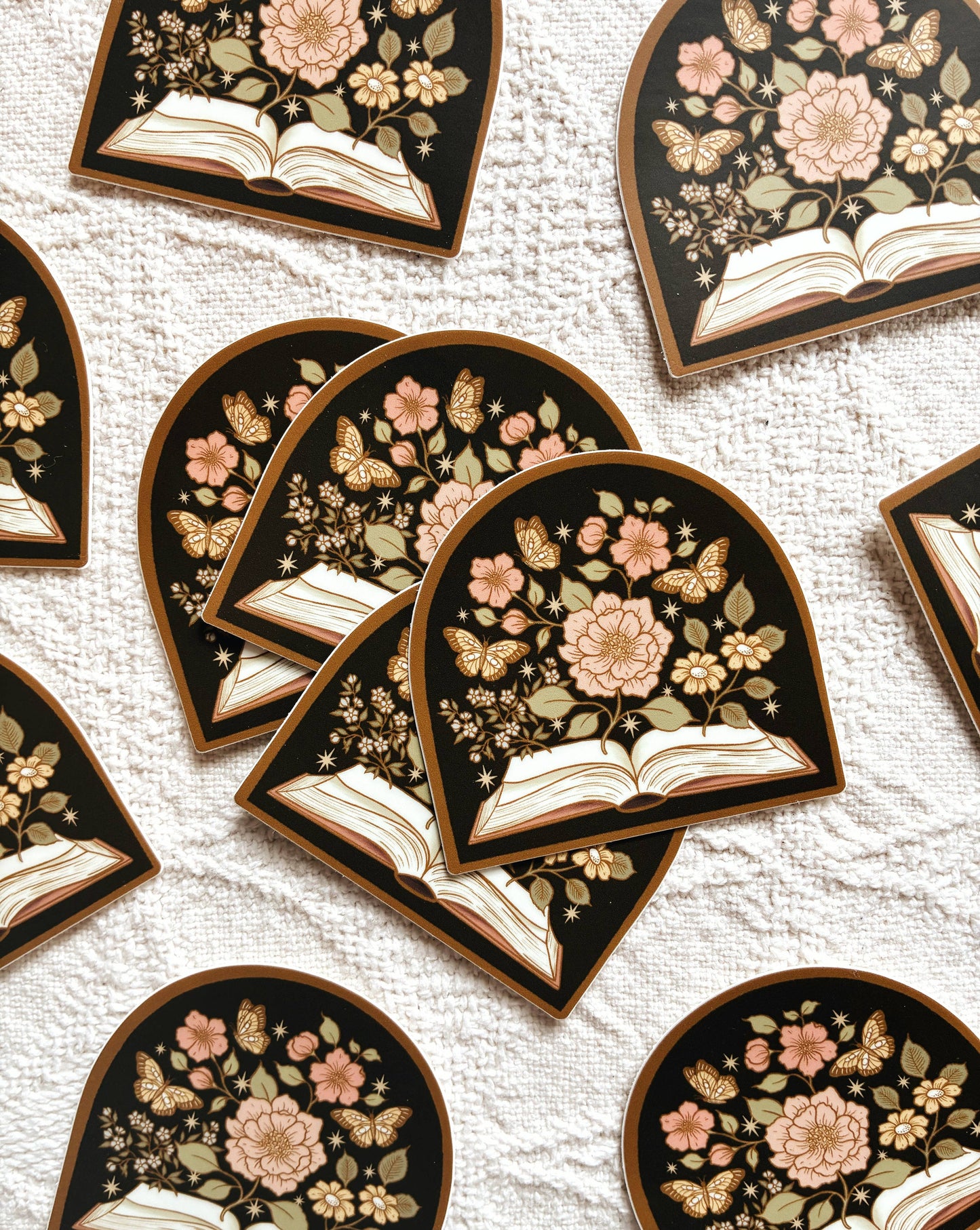 Book Lovers Magical Floral Novel Sticker