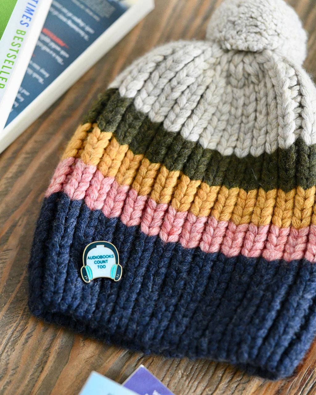 Team Audiobooks Enamel Pin