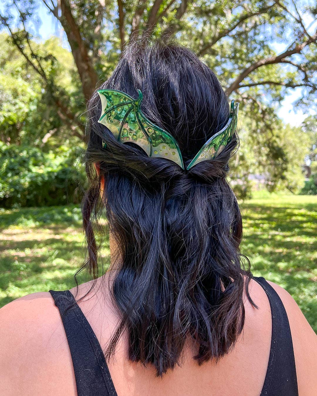 Green Dragon Wing Comb Set | Fantasy Gifts