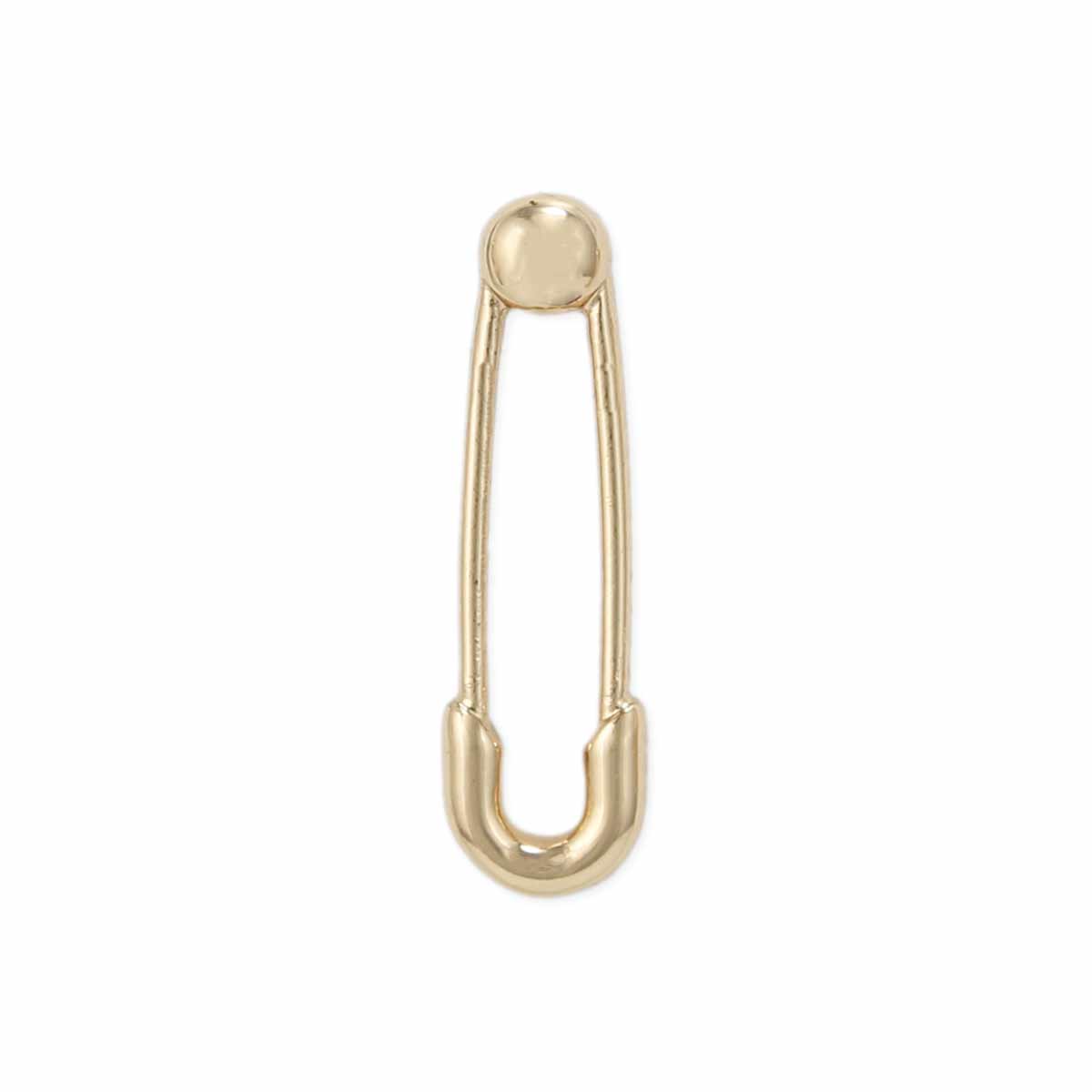Gold Safety Pin Post Earrings