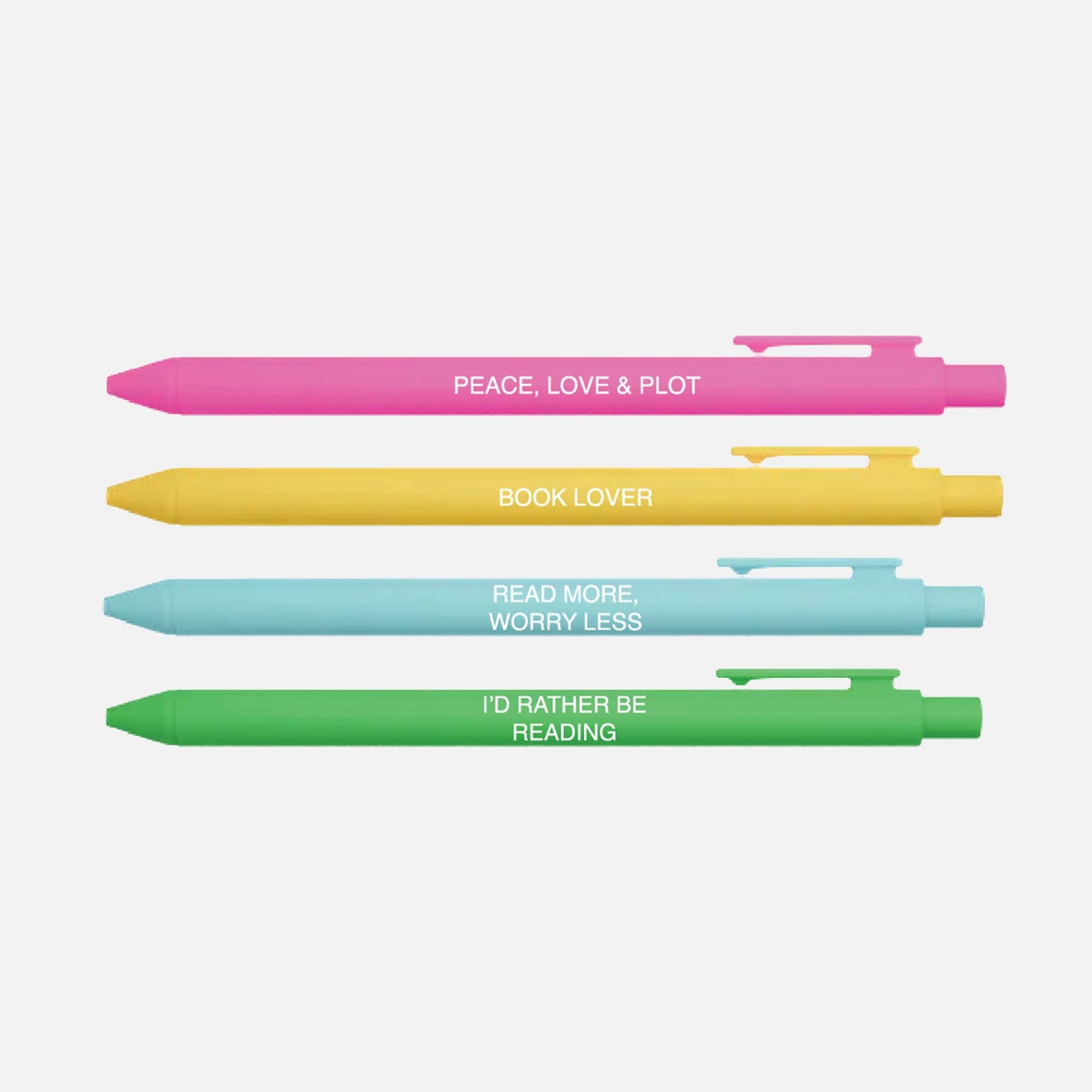 The Reader Pen Set – Set of 4 Black Ink Click Pens