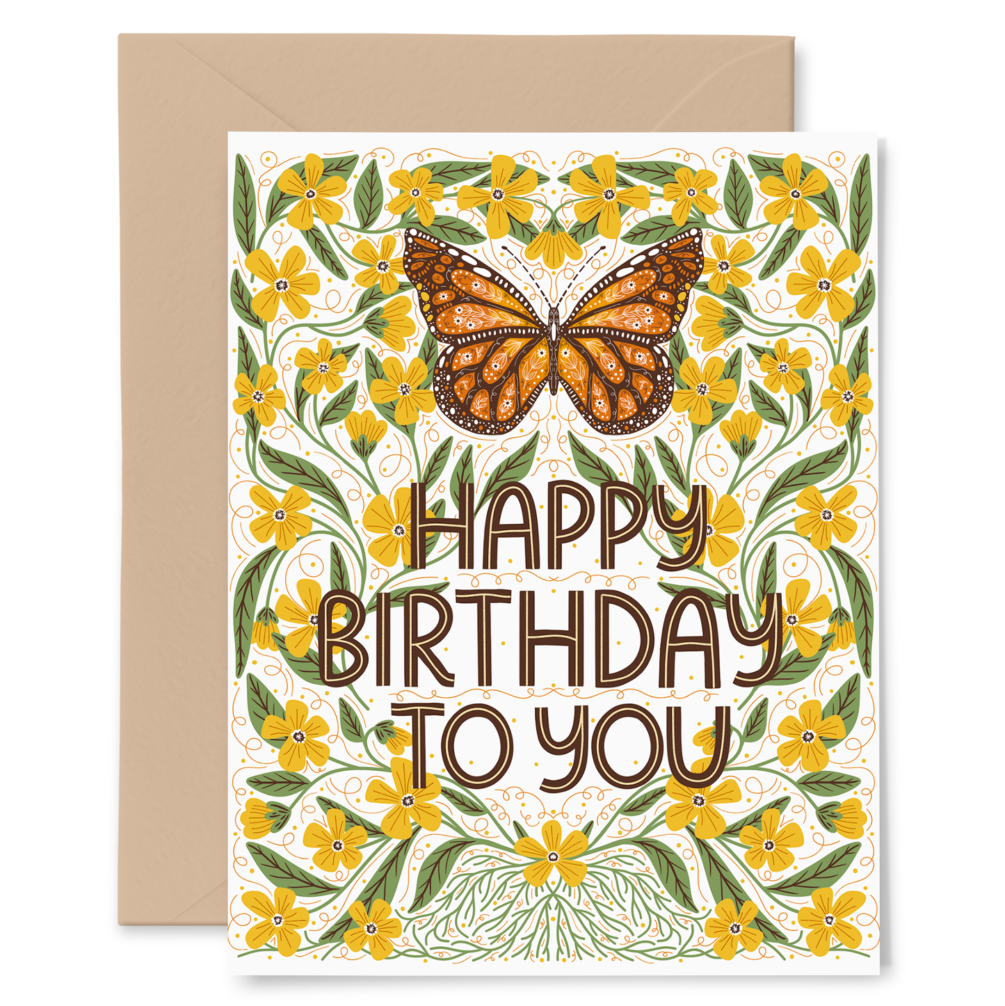 Monarch Birthday Greeting Card