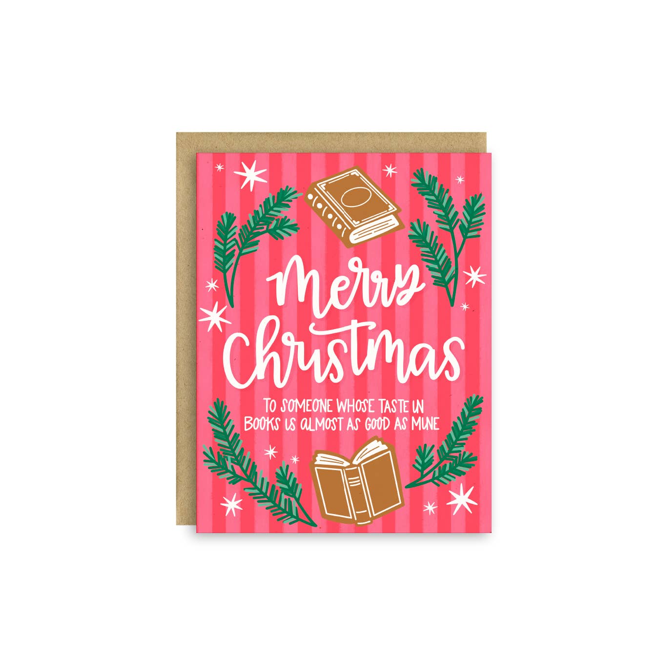 Bookish Merry Christmas – Funny Holiday Card for Readers