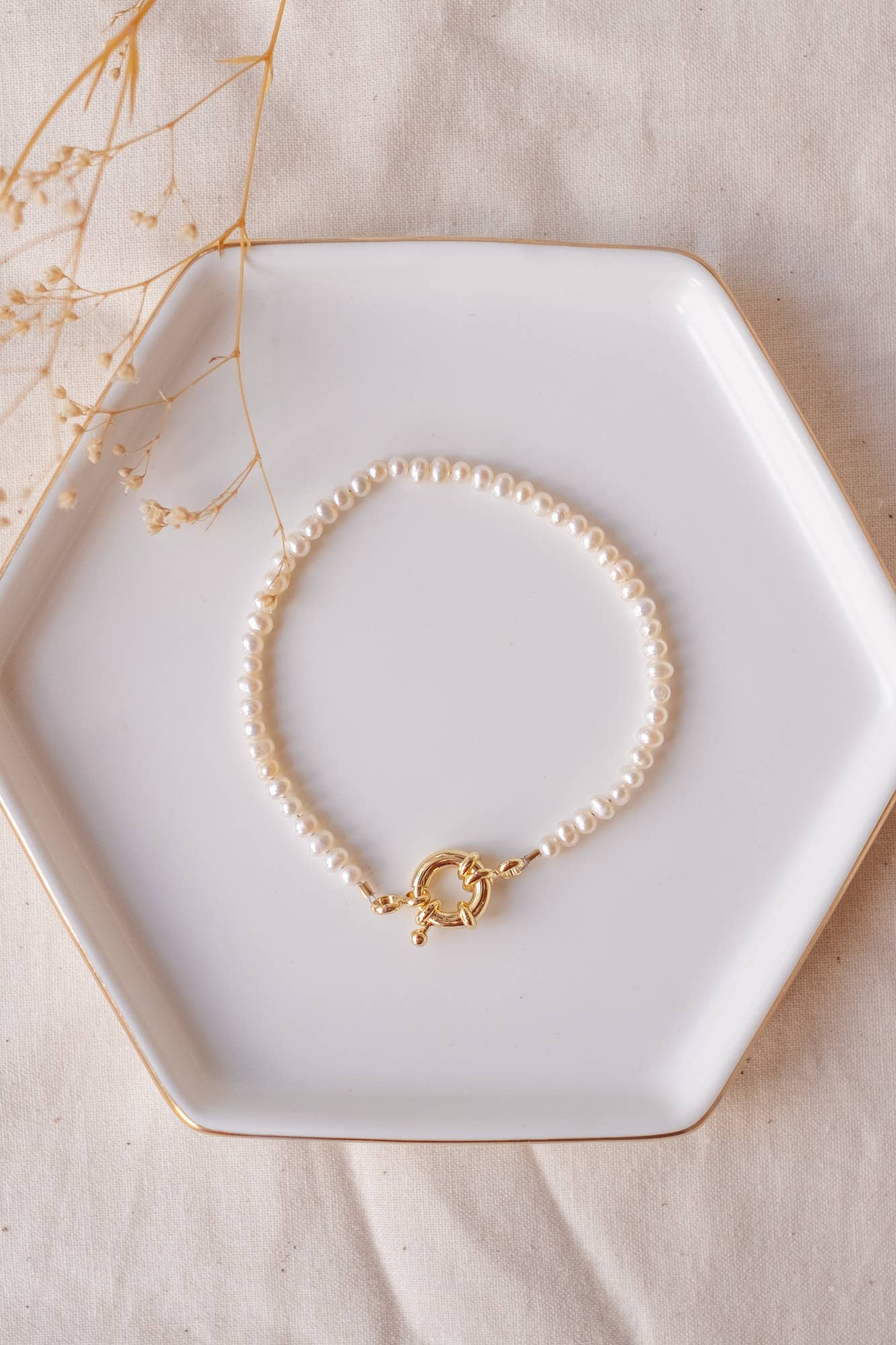 Pearl Bracelet Sailor Clasp