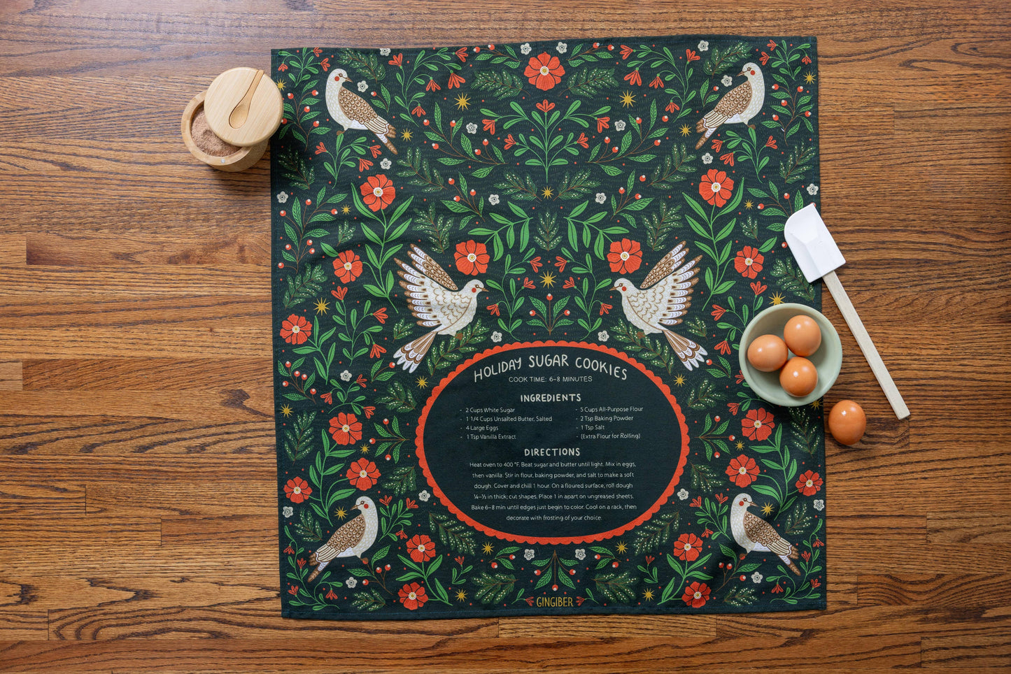 Sugar Cookies Tea Towel – Holiday Baking