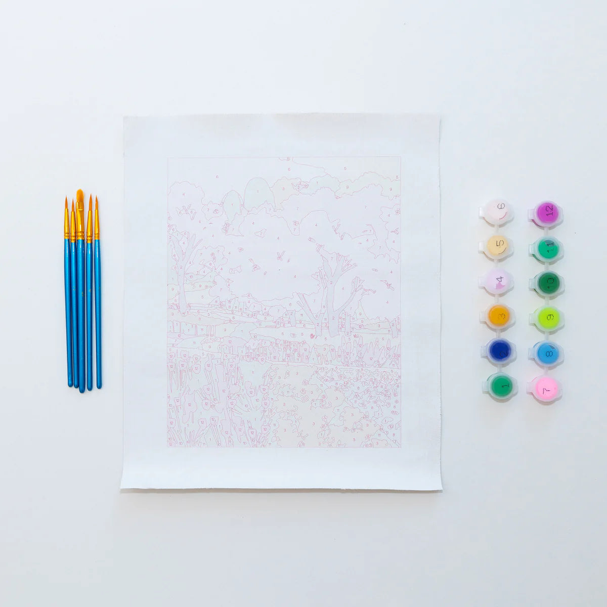 DIY - Paint Kit - Unframed Cherry Blossoms (Paint Anywhere / Hebe Studio) Paint by Numbers Mini