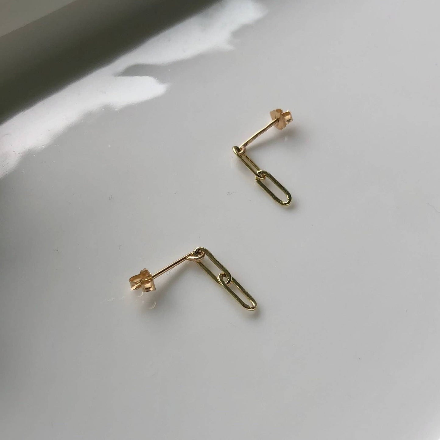 Paperclip Chain Earrings