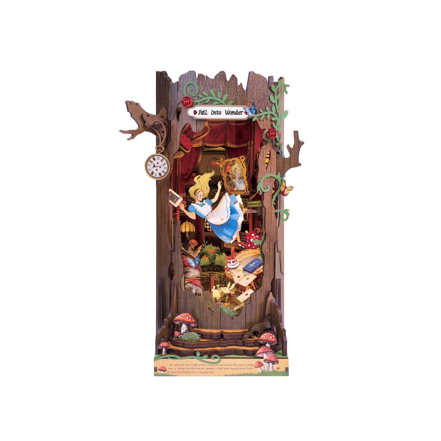 DIY Book Nook Kit: Fall into Wonder - Alice in Wonderland