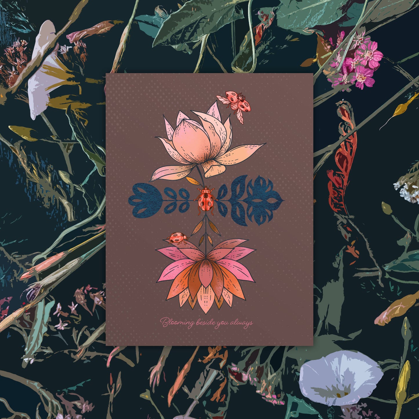 GREETING CARD | Any Occasion Blooming Beside You