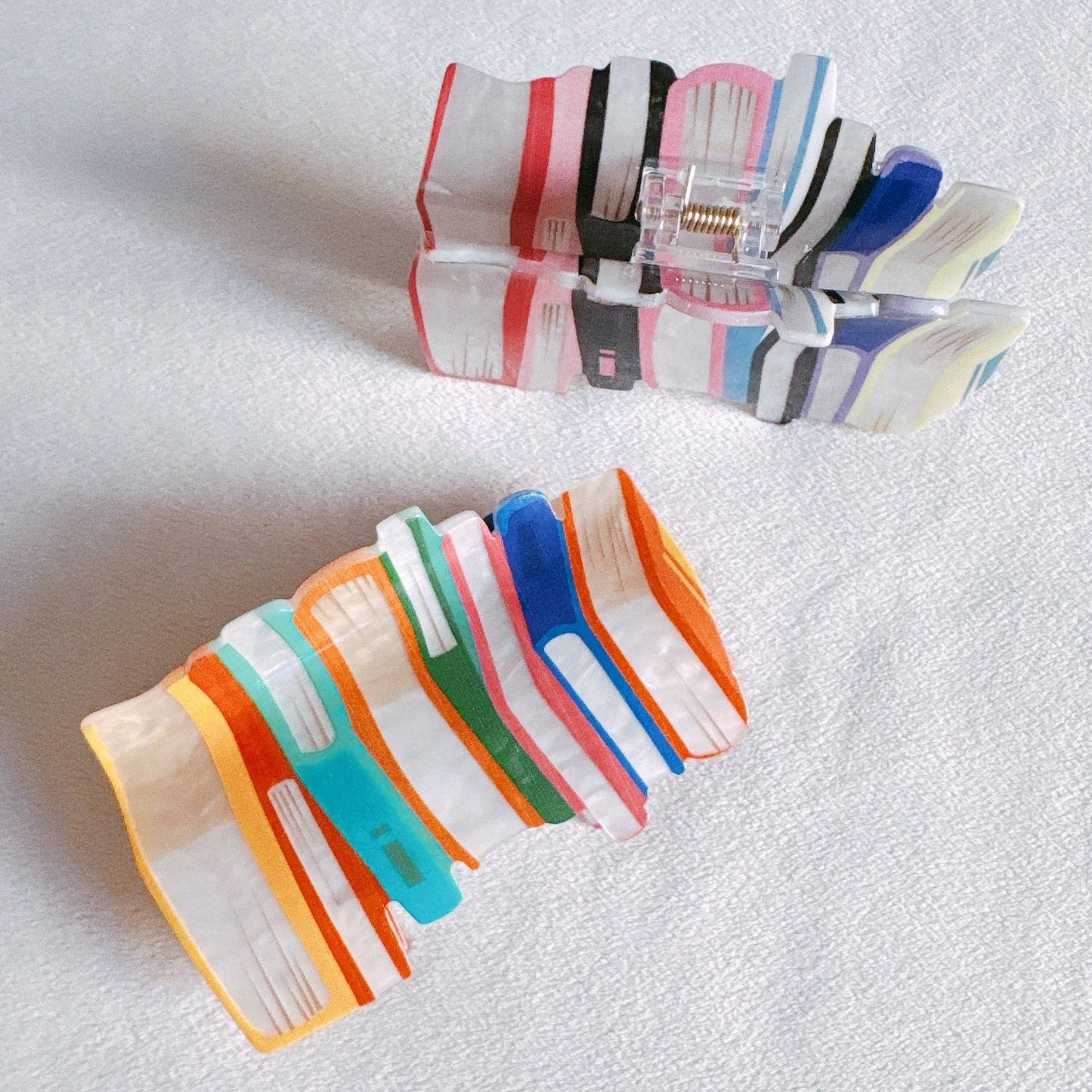 Colorful Bookish Hair Claw