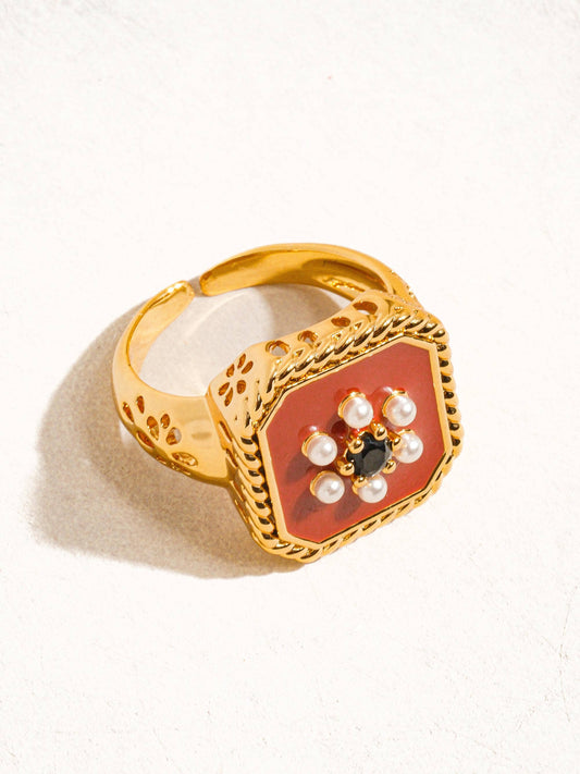 Rouge Adjustable Ring