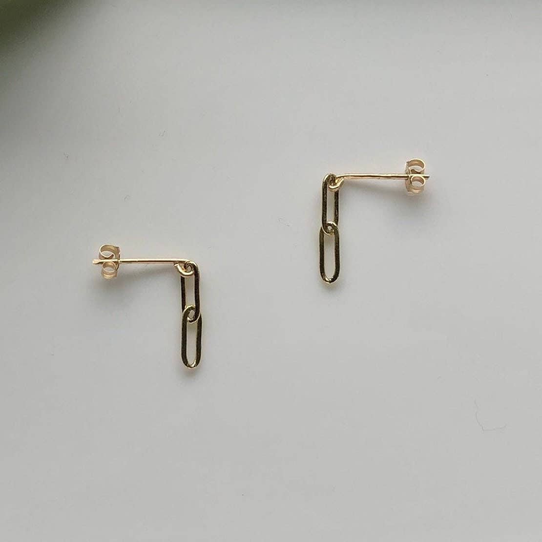 Paperclip Chain Earrings