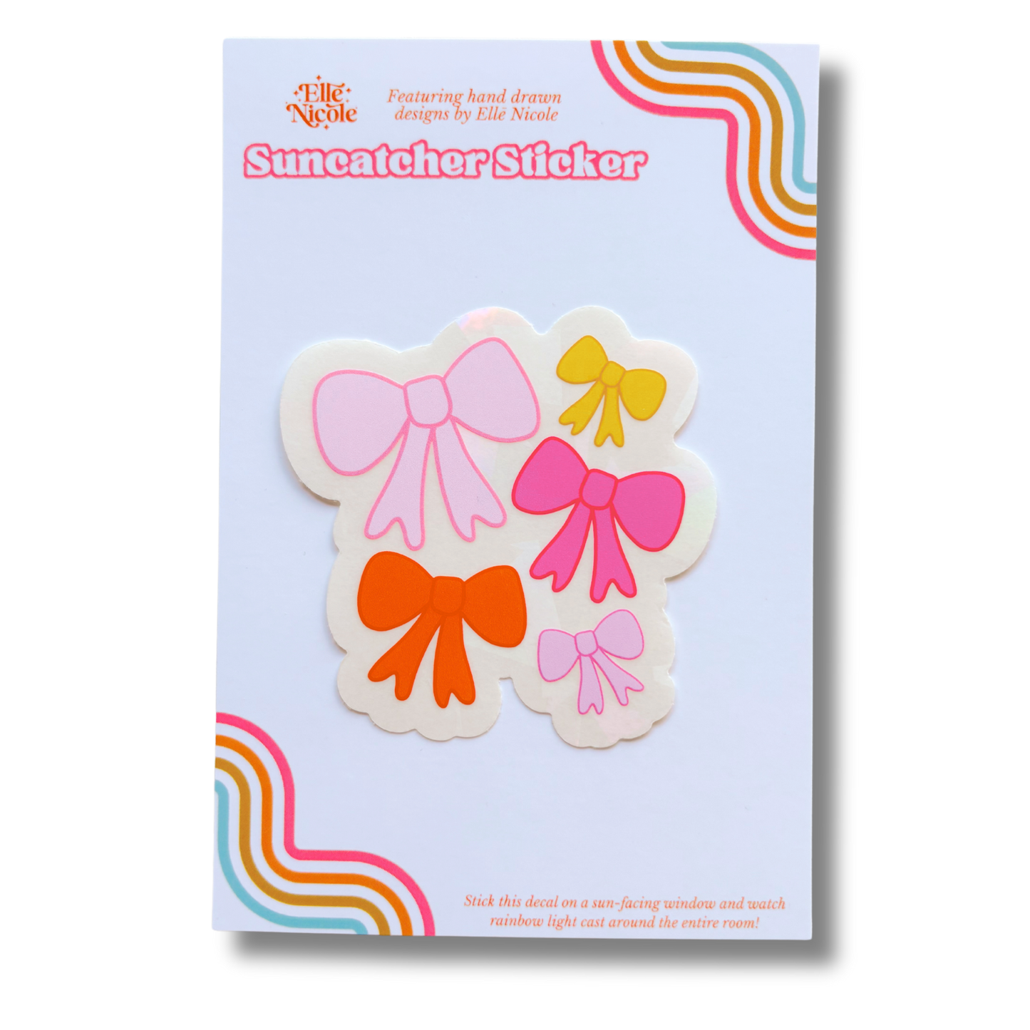 Suncatcher Sticker - Bows