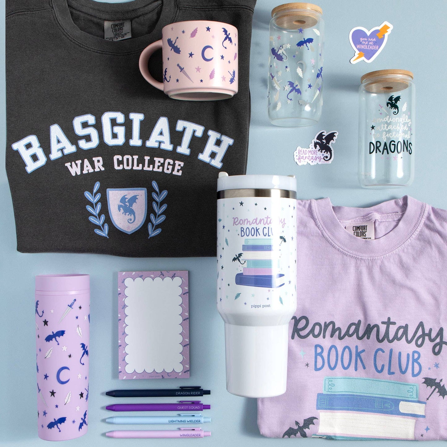 Romantasy Reader 16oz Acrylic Tumbler - Lilac