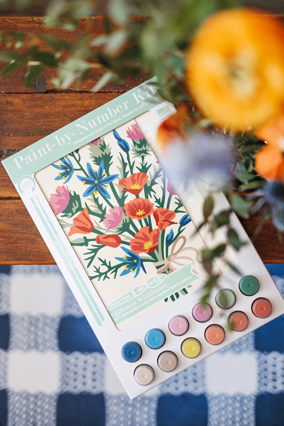 California Wildflowers Paint-by-Number Kit