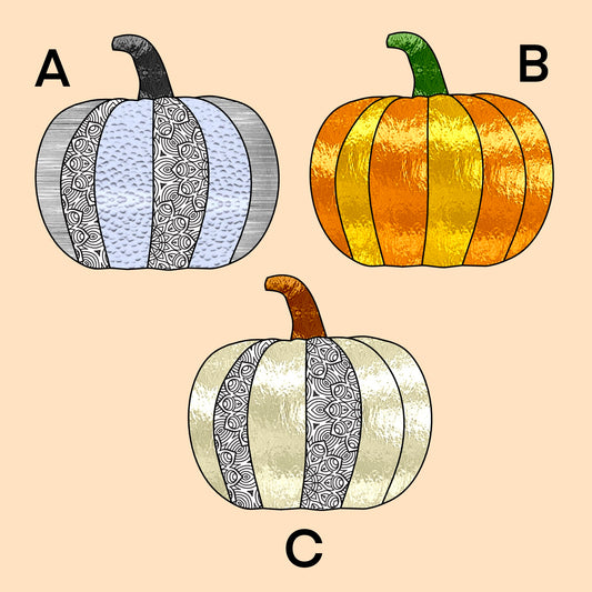 STAINED GLASS CLASS: Posh Pumpkin