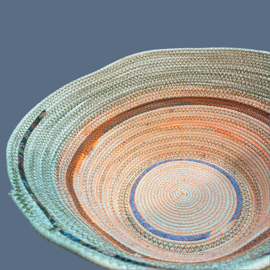Example rope bowl against a blue/gray background.