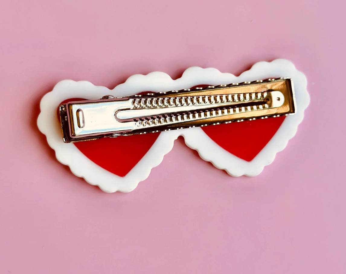 Barrette - Valentines Laced Hearts (Centinelle)