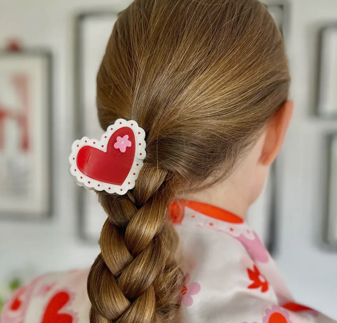 Hair Claw - Valentines Laced Hearts (Centinelle)