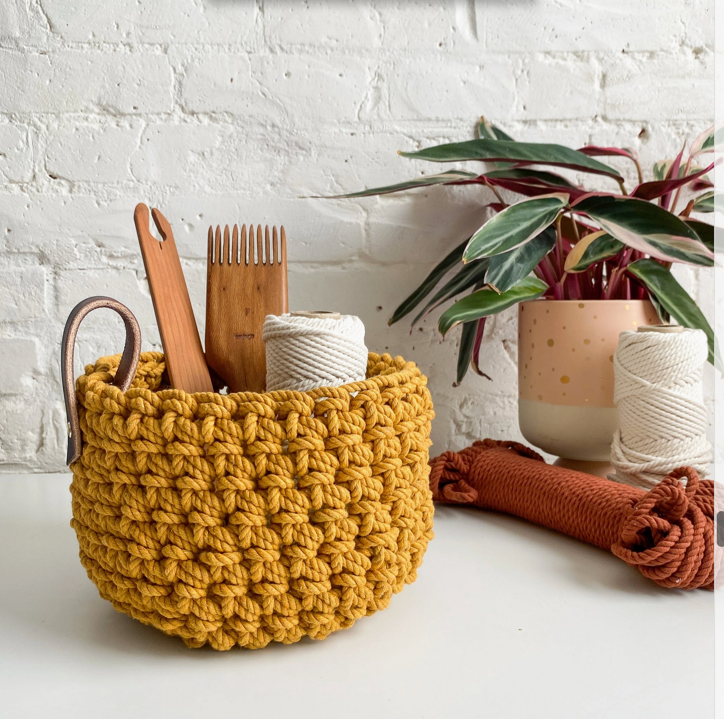 DIY - Crochet - Chelsea Rope Basket Kit - Lavender