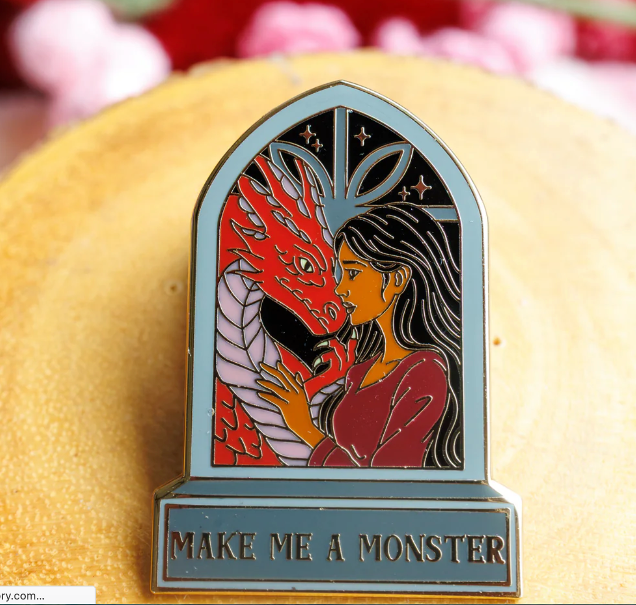 "Make Me A Monster" Bookish Enamel Pin