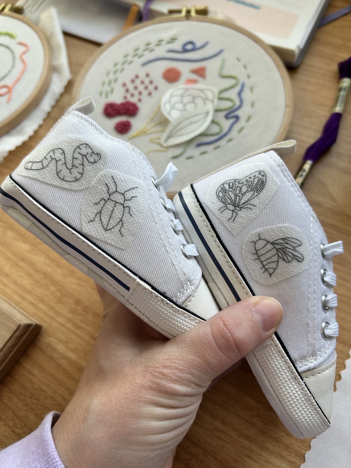 EMBROIDERY CLASS - Bug Shoe Embroidery