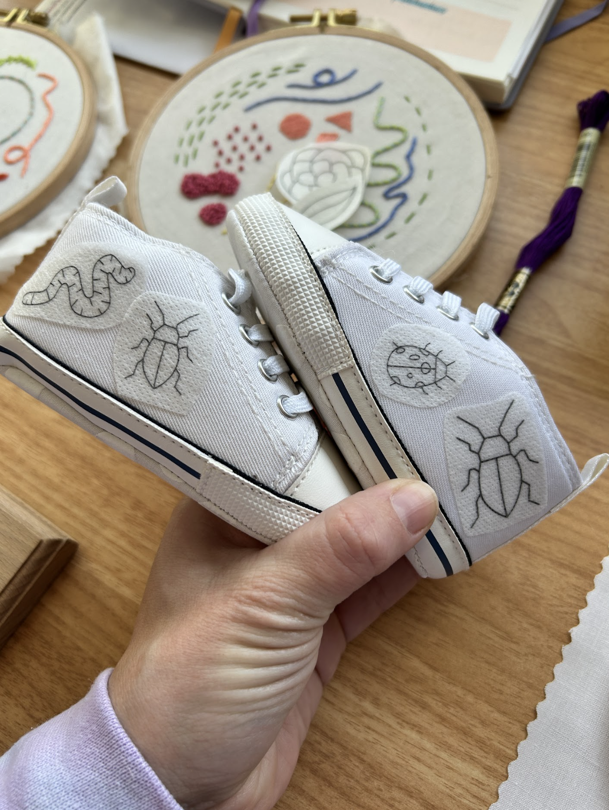 EMBROIDERY CLASS - Bug Shoe Embroidery
