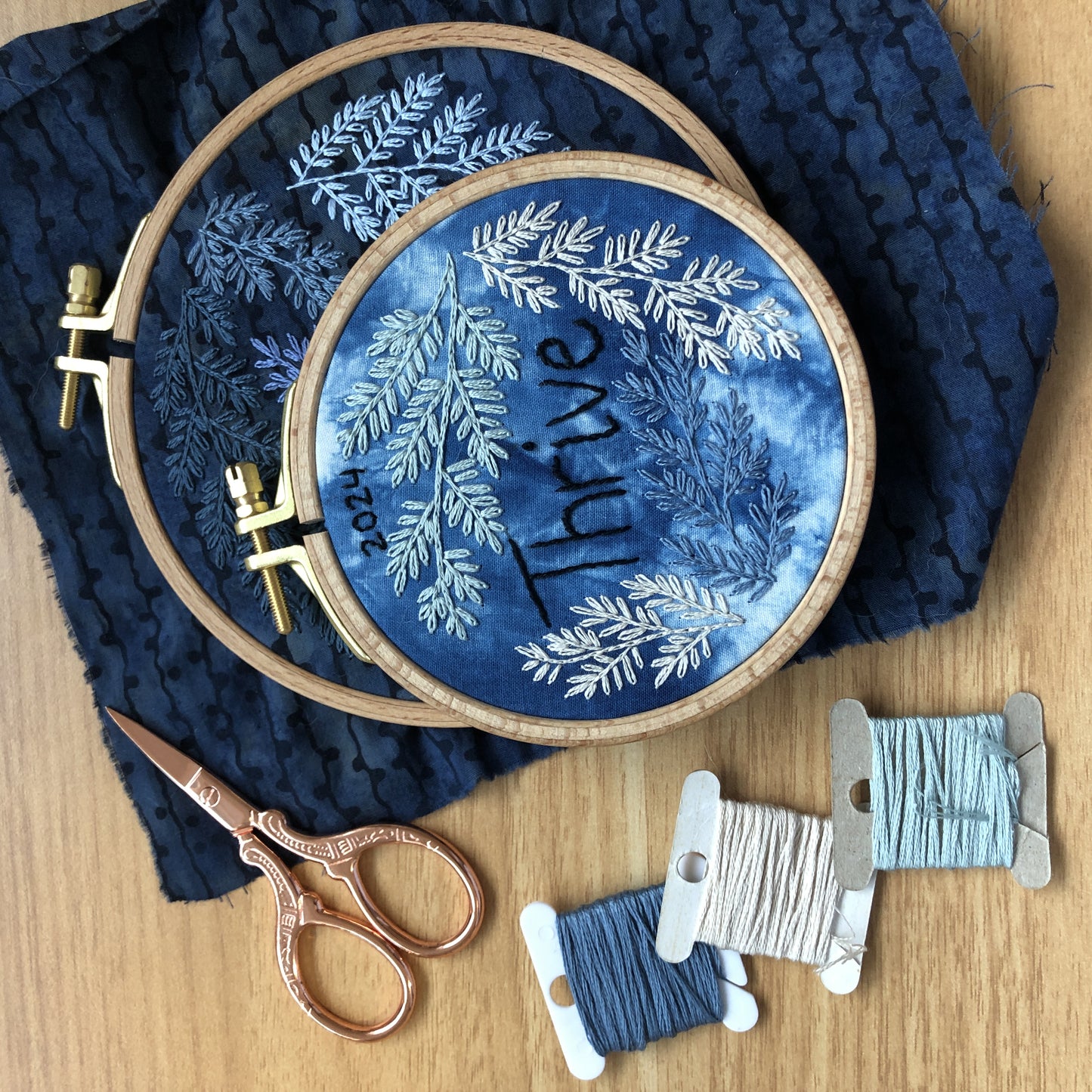EMBROIDERY CLASS: Embroidered Lettering - Word of the Year