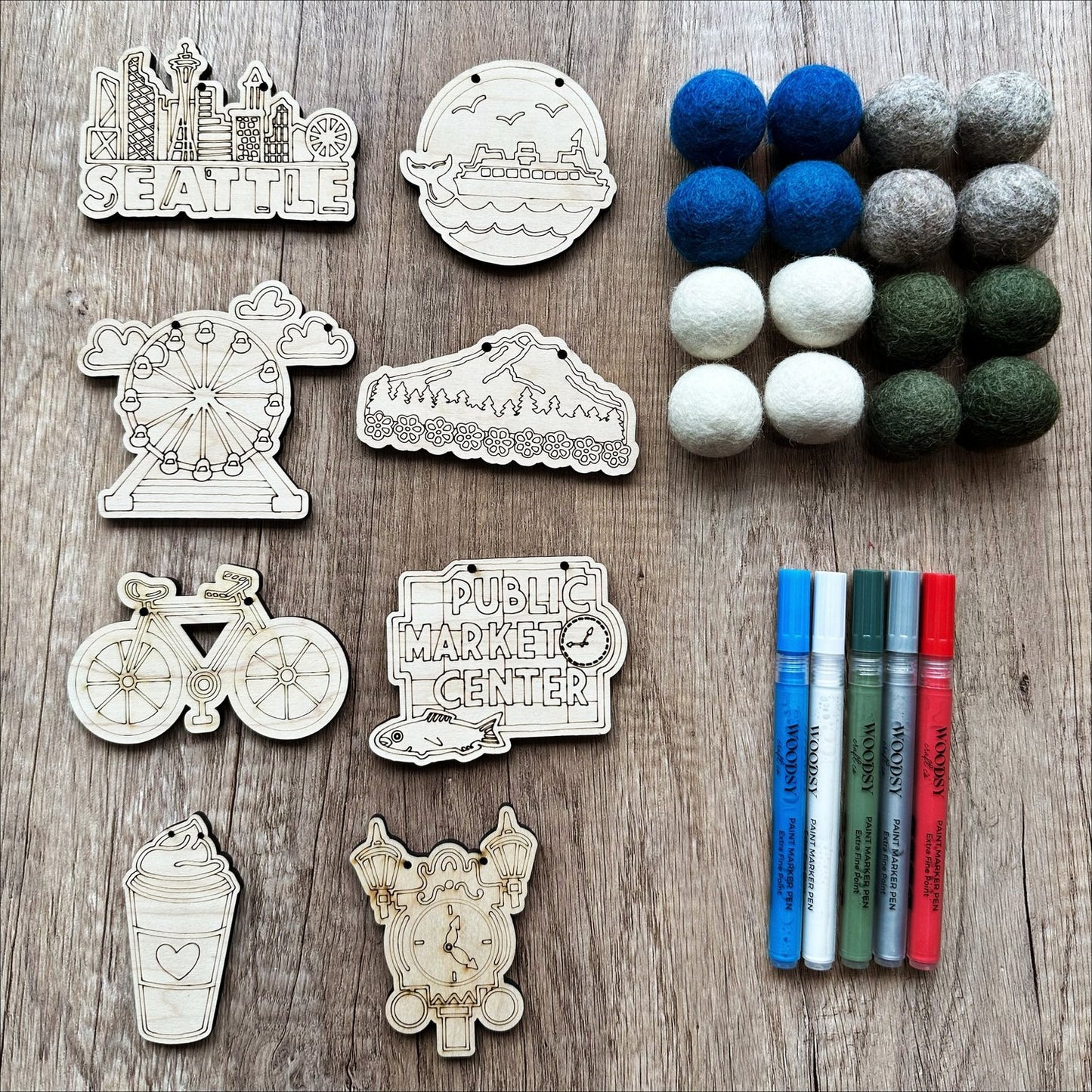 DIY - Garland - Seattle (Woodsy Craft Co) Craft Kit
