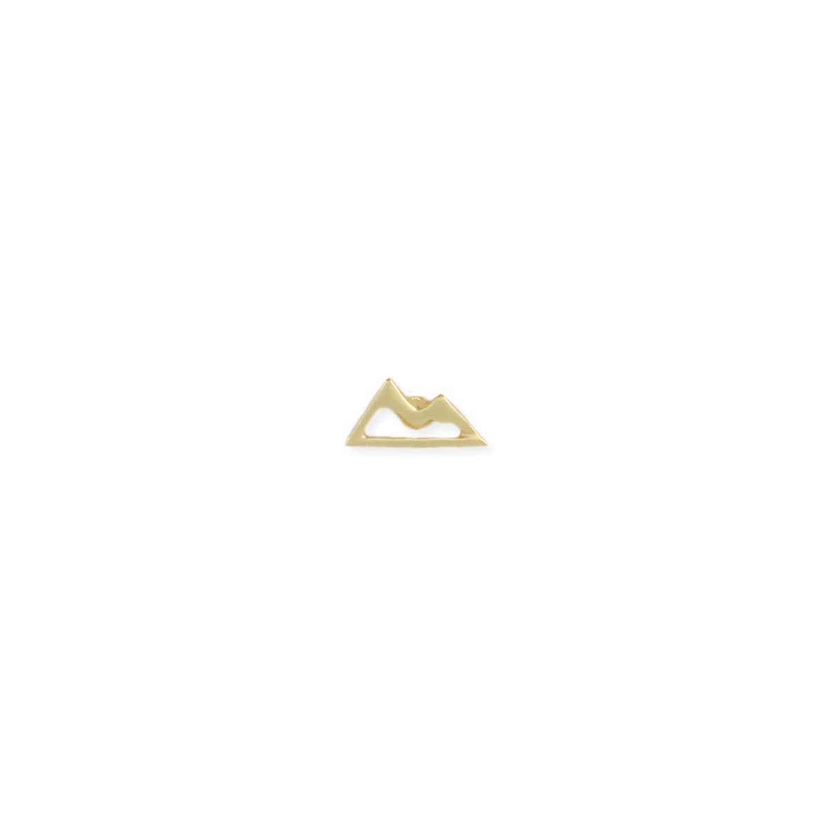 Gold Mountain Post Earring