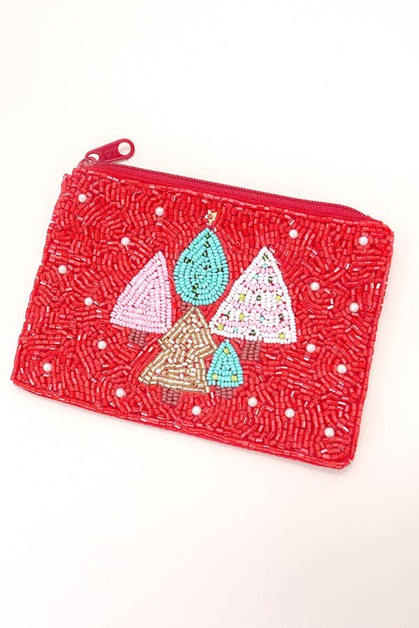 Holiday Seed Bead Pouch