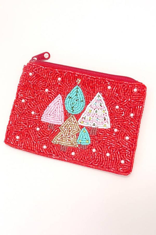 Holiday Seed Bead Pouch