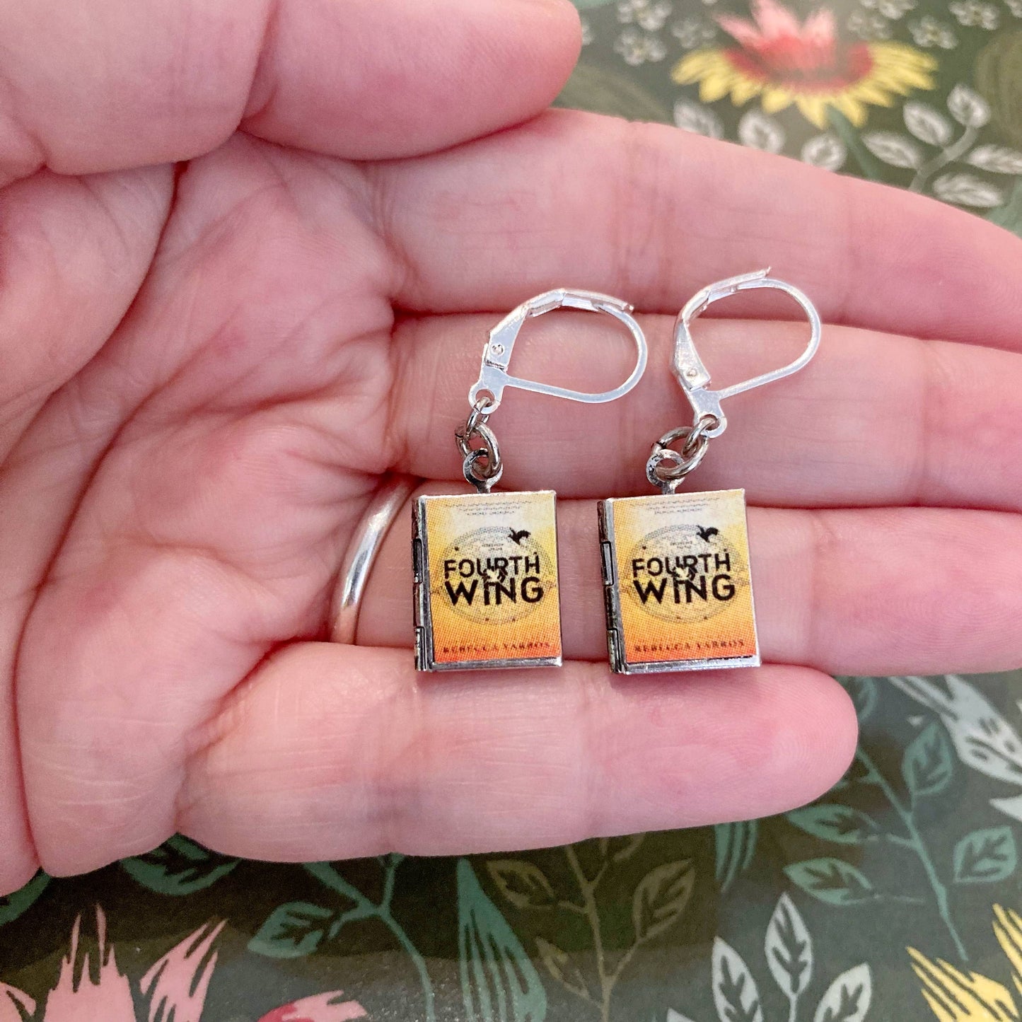 Earrings Book Locket Fourth Wing